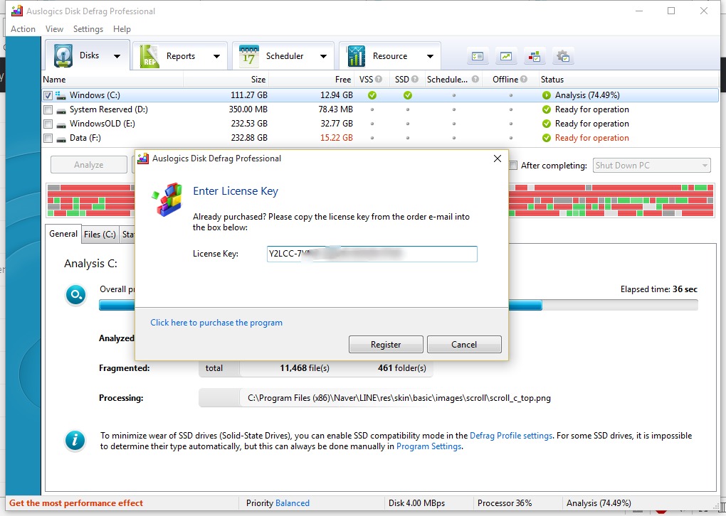 download the last version for windows Auslogics Disk Defrag Pro 11.0.0.3 / Ultimate 4.12.0.4