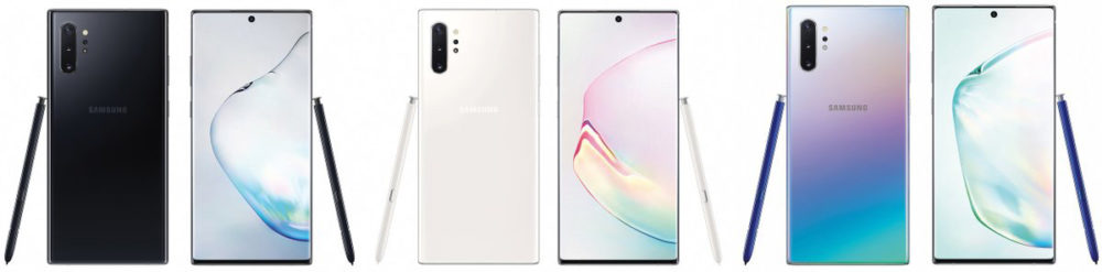 Samsung Galaxy Note 10 Plus Color Options